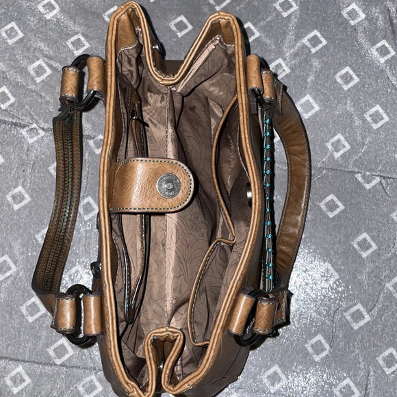 Beautiful Justin Purse with Turquoise Accents - Picture 4 of 8